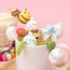 MOLANG Kaninchen Korea Cup Ornaments Serie Blind Box Action Figuren Mystery Box niedliche Zufallsspielzeug Geburtstagsgeschenk Weihnachten Sammelspielzeug für Desktop Ornamente, 6 PCS