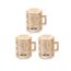 MOLANG Kaninchen Korea Cup Ornaments Serie Blind Box Action Figuren Mystery Box niedliche Zufallsspielzeug Geburtstagsgeschenk Weihnachten Sammelspielzeug für Desktop Ornamente, 3 PCS