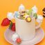 MOLANG Kaninchen Korea Cup Ornaments Serie Blind Box Action Figuren Mystery Box niedliche Zufallsspielzeug Geburtstagsgeschenk Weihnachten Sammelspielzeug für Desktop Ornamente, 3 PCS