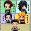 Zhongkaihua Kamado Tanjiro & 9 Hashira Figur Mini Anime Cartoon PVC Modell Puppe Haus Kuchen Set Dekoration Statue Set Sammlung Geburtstagsgeschenk (6cm)