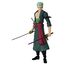BANDAI – Anime Heroes – One Piece Figur – Lorenor Zorro – Roronoa Zoro – Figurine Anime Heroes 17 cm – Offizielle One Piece Lizenz – Gelenkige Zorro-Figur – Spielzeug für Kinder ab 4 Jahren – 36932