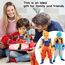 2 Stücke Go-ku Figuren 18cm Go-ku Anime Figur Statue, Super Saiyajin Actionfiguren, Super Blue Go-ku Anime-Spielzeugfigur Sammlerstück-Figur, Desktop Dekorationen für Kinder Geburtstag Geschenk