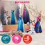 Bullyland 13446 - Spielfiguren Set Prinzessin Elsa, Anna und Olaf aus Walt Disney Die Eiskönigin, detailgetreu, ideal als kleines Geschenk für Kinder ab 3 Jahren