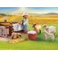 PLAYMOBIL Country 71444 Junger Schäfer mit Schafen, Hüten und Pflegen der Schafe mithilfe des Bordercollies, mit Zubehör wie Haartrimmer und Strohballen, nachhaltiges Spielzeug für Kinder ab 4 Jahren
