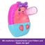 Polly Pocket 2-in-1 Reisespielzeug mit 2 Mikropuppen und 16 Accessoires, Igel-Handtaschen-Spielset, Haustierthema, JBJ91