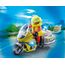 PLAYMOBIL City Life 71205 Notarzt-Motorrad mit Blinklicht, Spielzeug für Kinder ab 4 Jahren