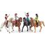SCHLEICH Horse Club | Ausritt 72221 | 4 bewegliche Figuren und 4 Pferde | tolles Geschenk für Mädchen und Jungen | Pferde Spielzeug für Kinder ab 5 Jahren | Set aus 40 Teilen | exklusiv bei Amazon