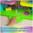 DREAMWORKS GABBY'S DOLLHOUSE - 15-teiliges Purrfect Party Puppenhaus Spielset im Regenbogen-Look, über 60cm mit Gabby-Figur, Möbeln und Geräuscheffekten, ab 3 Jahren