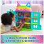 DREAMWORKS GABBY'S DOLLHOUSE - 15-teiliges Purrfect Party Puppenhaus Spielset im Regenbogen-Look, über 60cm mit Gabby-Figur, Möbeln und Geräuscheffekten, ab 3 Jahren