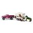 SCHLEICH 42346 Pick-up mit Pferdeanhänger, für Kinder ab 5 Jahren, Horse Club - Spielset