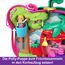 Polly Pocket Erdbeer Bärchen Schatulle - inklusive 2 Puppen, 12 Accessoires und 5 Motiven zum Geschichtenerzählen drehbare Augen und tollem Garten-Spielplatz, für Kinder ab 4 Jahren, HRD35