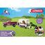 SCHLEICH 42346 Pick-up mit Pferdeanhänger, für Kinder ab 5 Jahren, Horse Club - Spielset
