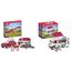 SCHLEICH 42535 Abenteuer mit Auto und Pferdeanhänger & 42439 Mobile Tierärztin mit Hannoveraner Fohlen , für Kinder ab 5-12 Jahren, Horse Club - Spielset