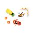 siku 6332, Geschenkset Rettung, VW Beetle-Notarztwagen, Mercedes-Rettungswagen, Helikopter, Spielzeug-Set, Kunststoff/Metall, Multicolor, Inkl. 2 Warnbaken und 2 Pylonen