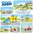 PLAYMOBIL JUNIOR | Feuerwehrleiterfahrzeug | nachhaltiges Spielzeug für Kinder ab 1 Jahr | inkl. drehbarer Leiter und Feuerwehrmann | 71683