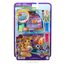 Polly Pocket Urlaub am Hundestrand Schatulle - Roadtrip-Abenteuer mit 2 Puppen, 12 Accessoires ultimativer Campingplatz am Meer, Lagerfeuer und Rettungsschwimmerturm, für Kinder ab 4 Jahren, HRD36