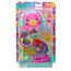 Polly Pocket Puppen und Spielset, Glitzerinsel-Schatulle, Reisespielzeug mit 1 Mini-Meerjungfrauenpuppe, Meerestieren und passendem Zubehör, JCB16