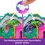 Polly Pocket-Puppen und Spielset, Peacock Garden-Schatulle, Reisespielzeug mit 2 kleinen Puppen und Tieren, Zubehörteile für Tiere, HWN97