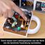 Polly Pocket x The Office-Schatulle, Spielset, 6 Charakterpuppen und 9 Zubehörteile, sammelbares Partnership-Spielzeug, Kaffeetassen-Design, JCC19