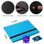 Sammelkarten-Ordner, 9 Taschen, Kartenalbum, Ordner, Kartensammlungsordner mit, passend für MTG Commander EDH Yugioh TCG Spielkarten, Sportkarten (Blau, 360 Taschen)