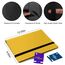 9 Taschen Kartenbinder für Trading Cards, Baseball Card Collection Binder mit 360 Seitentaschen Sportkartenbuch Kartenordner Kartenalbum Kartenhalter Fit für MTG Football Play Cards (Gelb)