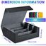 UAONO Sammelkarten-Aufbewahrungsboxen für 1800+ Karten, Premium Magnetic Deck Boxen, Leather Deck Case mit Trennwänden, Spielkarten Deck Boxe für TCG Magic the Gathering YuGiOh Karten (Schwarz)