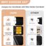 Kartenbinder mit 9 Fächern, PU-Karten-Ablums, Sammelkartenhalter, seitliche Einschubtaschen, Sportschwarz (Gelb, 432 Taschen)