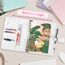 A5-Bindekarte Sammler mit 30 Pack 4-Pocket-Seiten,6 Ringbuch-Album mit 240 Kartenfächern, PU-Leder-Bindemittel mit magnetischem Schnallenverschluss zum Organisieren von Sammelkarten, K-Pop-Fotokarten