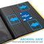 9 Taschen Kartenbinder für Trading Cards, Baseball Card Collection Binder mit 360 Seitentaschen Sportkartenbuch Kartenordner Kartenalbum Kartenhalter Fit für MTG Football Play Cards (Gelb)