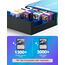 UAONO Kartenaufbewahrungsbox für Trading Cards, 2400+ MTG Commander Deck Box mit 24pcs bunten Teilern, Kartenetui passend für Magic TCG PTCG Spielkarten(schwarz&blau)