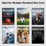 Mlikero 500 Stück Kartenhüllen für Sammelkarten, Transparente Matte Card Sleeves Deck Sammelkarten Hüllen, Clear Kartenhüllen Fit für MTG, Fußball, Sport Karten, 66 x 91 mm