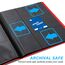9 Taschen Kartenbinder für Trading Cards, Baseball Card Collection Binder mit 360 Seitentaschen Sportkartenbuch Kartenordner Kartenalbum Kartenhalter Fit für MTG Football Play Cards(Rot)