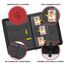 TCGUARD Sammelkarten Album für 216 Karten, 9 Fächer Toploader Binder mit Hüllen für 3"x4" Rigid Toploader Card, Trading Card Binder für TCG und MTG-Karten (Rot)