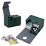 Tolesum Card Deck Box for MTG, Kartenbox mit Würfel Tray, Gathering Aufbewahrungsbox für 200+Karten, PU Leder Starkes Magnetic Sammelkarten Box Kompatibel Magic Commander TCG Karten -(Grün)