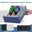 Mlikero Sammelkarten-Aufbewahrungsbox für 1800+ Karten, Magnetische Deck-Box passend für MTG und Sports Karten, Premium Commander Deck Box mit 10 kompatiblen Kartenteilern (Blau)