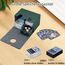 Tolesum Card Deck Box for MTG, Kartenbox mit Würfel Tray, Gathering Aufbewahrungsbox für 200+Karten, PU Leder Starkes Magnetic Sammelkarten Box Kompatibel Magic Commander TCG Karten -(Grün)