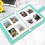 Fotoalbum 200 Fotos 2x3 Inch, Nachfüllbar PU Leder Album mit Seiten, Kompatibel mit Fujifilm Instax Mini 12 11 9 8+ 8 99 40 90 7 Evo LiPlay, Polaroid Snap/PIC-300/Z2300 Sofortbildkameras (Grün-Weiß)