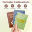 Mlikero 100 Stück Standard Soft Kartenhüllen, Transparente Kartenhüllen Passend für MTG Karten, Sammelkarten, Sportkarten, Karten Hüllen 66 x 91 mm
