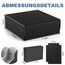 Mlikero Sammelkarten-Aufbewahrungsbox für 2400+ Karten, Magnetische Karten Deck-Box mit 10 Kartenteilern und 4 Schaumstoffstoppern, Leder Commander Deck-Box Fit für MTG, TCG (4 Reihen, Schwarz&Grau)