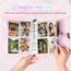 A5-Bindekarte Sammler mit 30 Pack 4-Pocket-Seiten,6 Ringbuch-Album mit 240 Kartenfächern, PU-Leder-Bindemittel mit magnetischem Schnallenverschluss zum Organisieren von Sammelkarten, K-Pop-Fotokarten