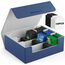 Mlikero Sammelkarten-Aufbewahrungsbox für 1800+ Karten, Magnetische Deck-Box passend für MTG und Sports Karten, Premium Commander Deck Box mit 10 kompatiblen Kartenteilern (Blau)