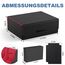 Mlikero Sammelkarten-Aufbewahrungsbox für 1800+ Karten, Magnetische Deck-Box passend für MTG und Sports Karten, Premium Commander Deck Box mit 10 kompatiblen Kartenteilern (Schwarz&Rot)