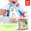 Hape Stehauf-Pinguin - Babyspielzeug aus Holz mit klingelnder Glocke, blau, Motorik- und Gleichgewichtsförderung, sensorisches Lernspielzeug für Babys ab 6 Monaten
