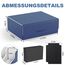 Mlikero Sammelkarten-Aufbewahrungsbox für 1800+ Karten, Magnetische Deck-Box passend für MTG und Sports Karten, Premium Commander Deck Box mit 10 kompatiblen Kartenteilern (Blau)