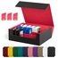 UAONO Sammelkarten-Aufbewahrungsboxen für 1800+ Karten, Premium Magnetic Deck Boxen, Leather Deck Case mit Trennwänden, Spielkarten Deck Boxe für TCG MTG YuGiOh Karten (Schwarz und Rot)