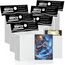 Weiße matte Kartenhüllen für MTG, 300 Stück perfekt passende Standardkartenhüllen für Trading Card Sportkarten Baseballkarten TCG Magic, Kartenschutz für Mini-Foto, stabil und schön mischbar