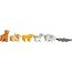 small foot Steckspiel Arche Noah „Safari“, Motorikspielzeug aus Holz mit 15 Tierfiguren, Taufgeschenke für Mädchen und Jungen, für Kinder ab 12 Monaten, 12456