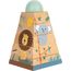small foot Stapelturm "Safari" aus Holz, Motorikspielzeug zum Stapeln mit Tier-Motiven, für Kinder ab 12 Monaten, 12320