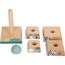 small foot Stapelturm "Safari" aus Holz, Motorikspielzeug zum Stapeln mit Tier-Motiven, für Kinder ab 12 Monaten, 12320