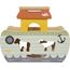 small foot Steckspiel Arche Noah „Safari“, Motorikspielzeug aus Holz mit 15 Tierfiguren, Taufgeschenke für Mädchen und Jungen, für Kinder ab 12 Monaten, 12456